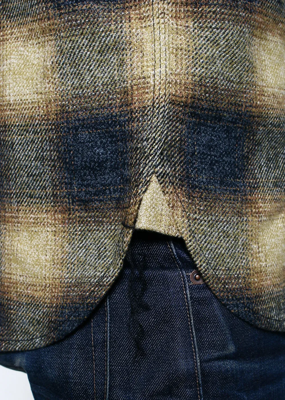 BM Shirt // Gold Ombre Plaid sold by Rogue Territory product image thumbnail 4