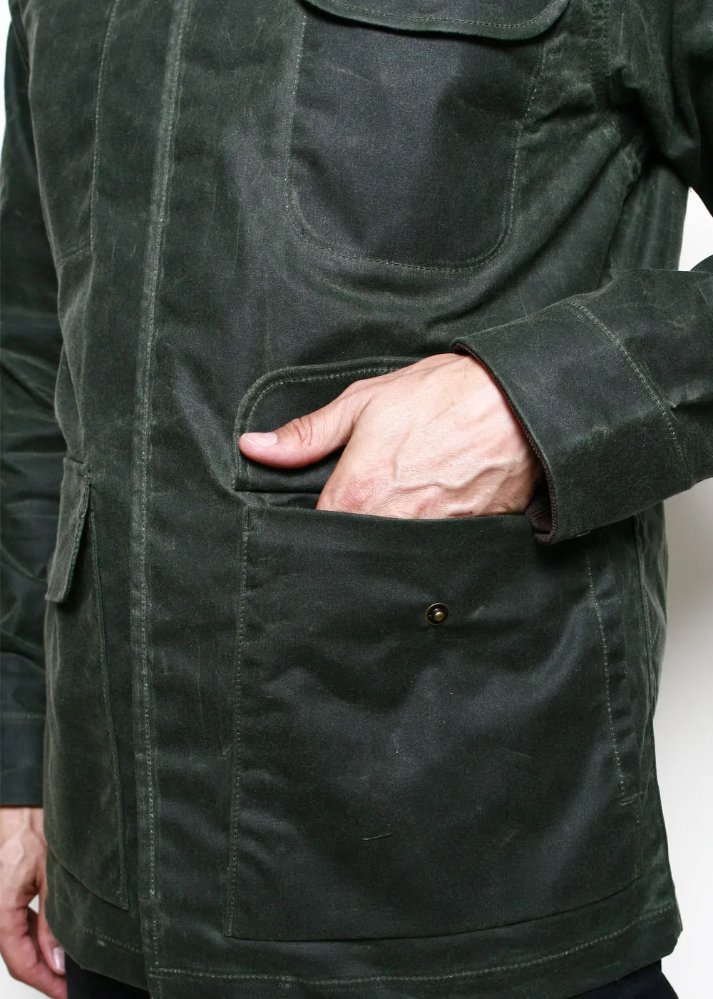 Hunter Supply Jacket // Waxed Olive sold by Rogue Territory product image thumbnail 5