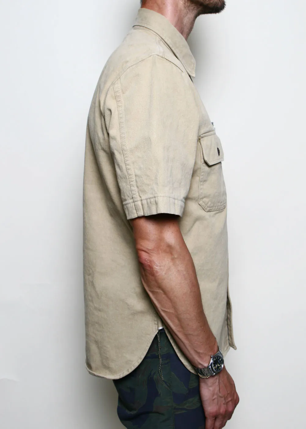 Field Shirt // Rinsed Khaki Selvedge sold by Rogue Territory product image thumbnail 3