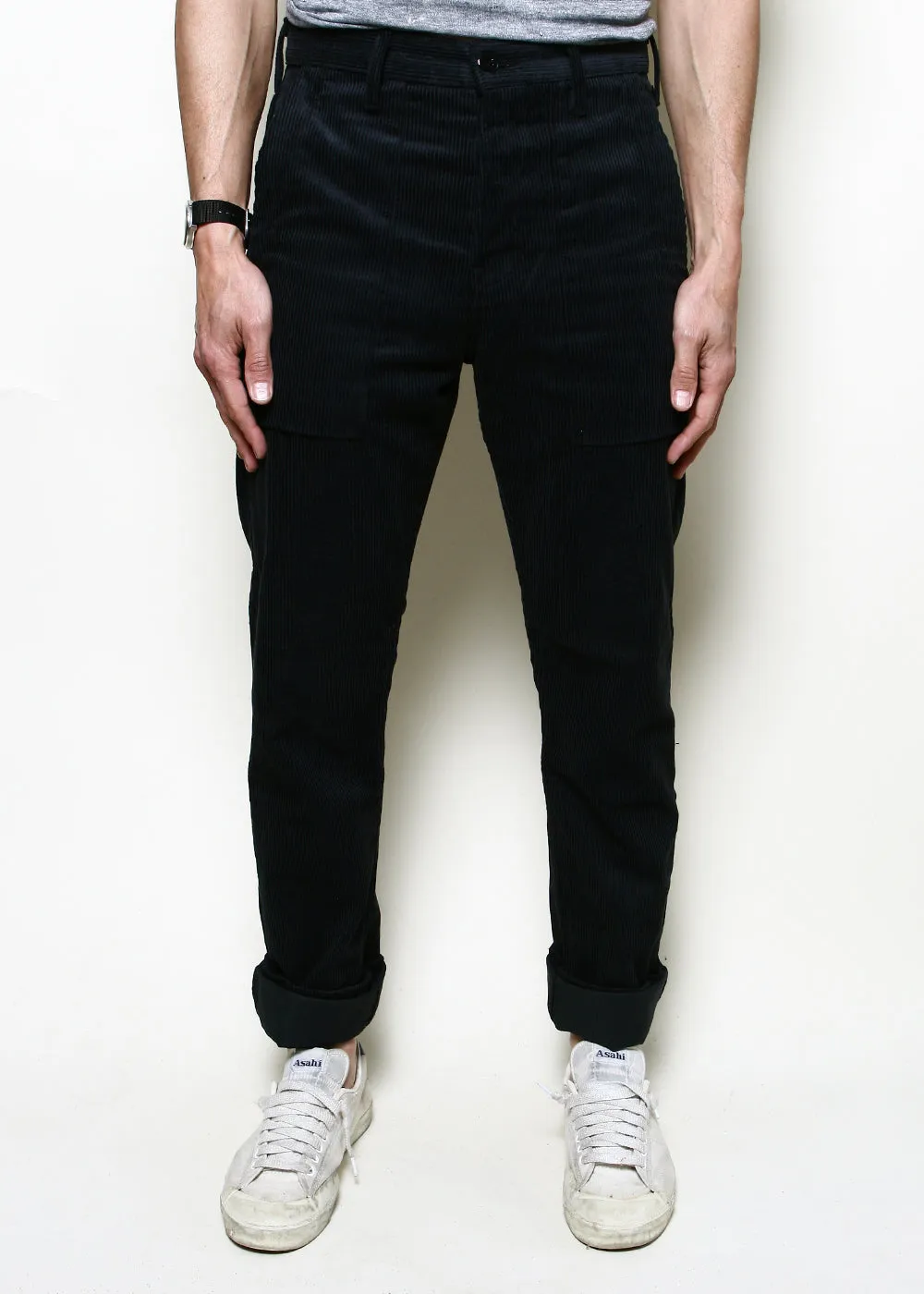 Fatigue Pants // Black Corduroy sold by Rogue Territory