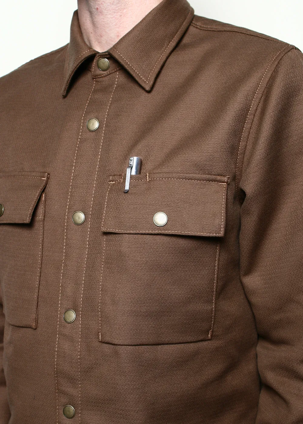 Oxford Overshirt // Brushed Brown sold by Rogue Territory product image thumbnail 2