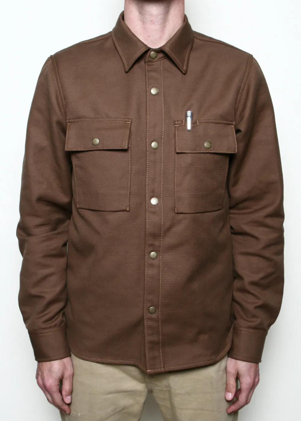 Oxford Overshirt // Brushed Brown sold by Rogue Territory