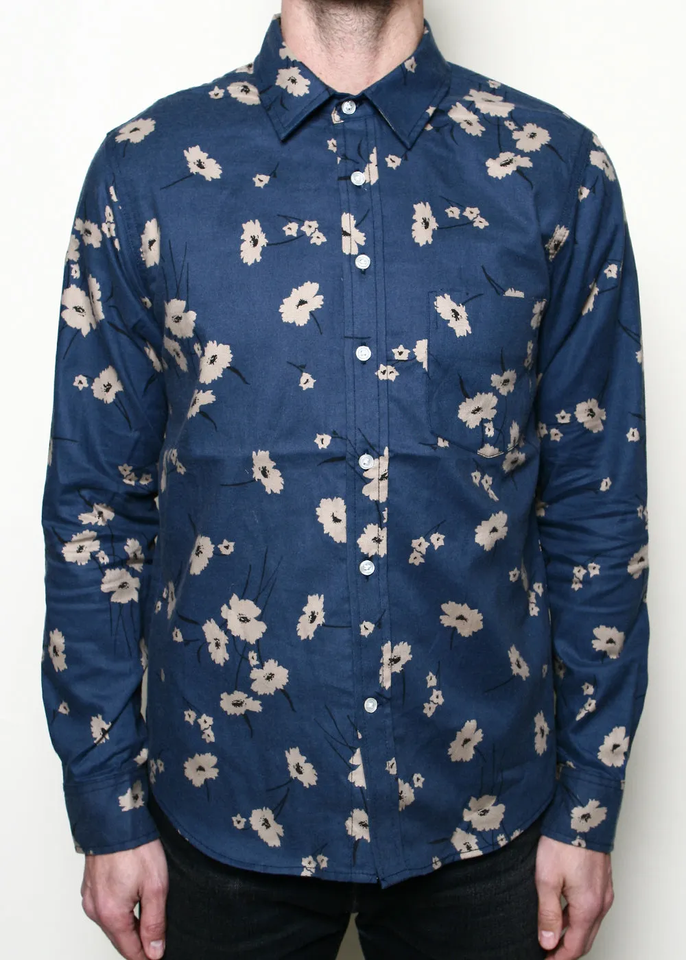 Oxford Shirt // Blue Floral sold by Rogue Territory