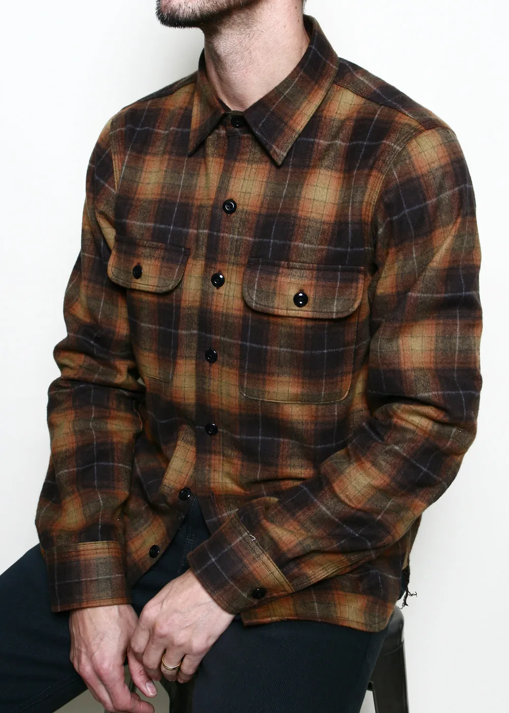 Field Shirt // Sienna Brushed Plaid sold by Rogue Territory product image thumbnail 5