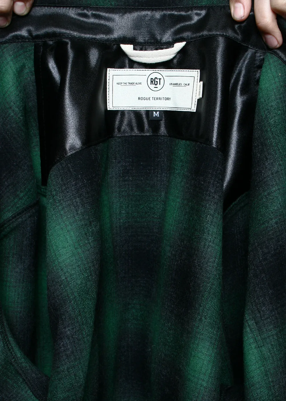 Utility Shirt // Green Wool Plaid sold by Rogue Territory product image thumbnail 4