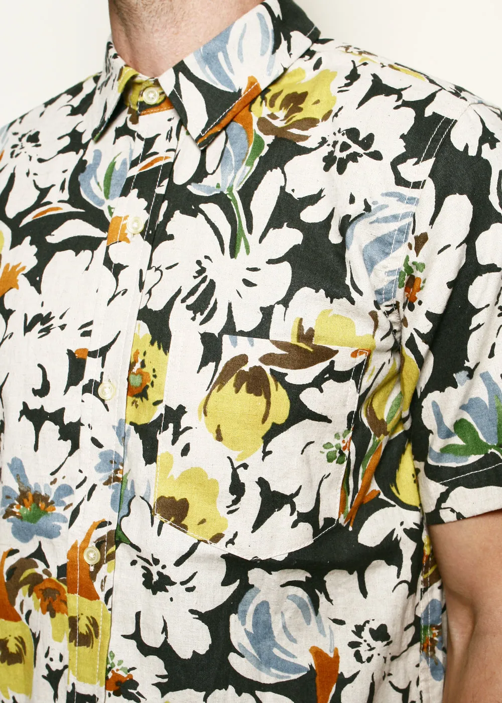 Oxford Shirt // Grey Floral sold by Rogue Territory product image thumbnail 2