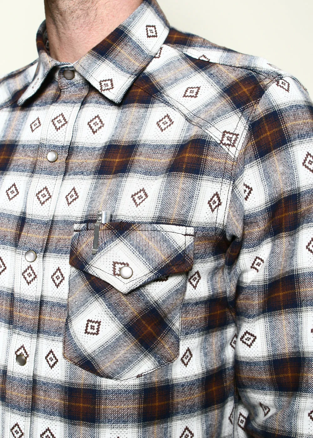 Western Shirt // Brown Diamond Plaid sold by Rogue Territory product image thumbnail 2