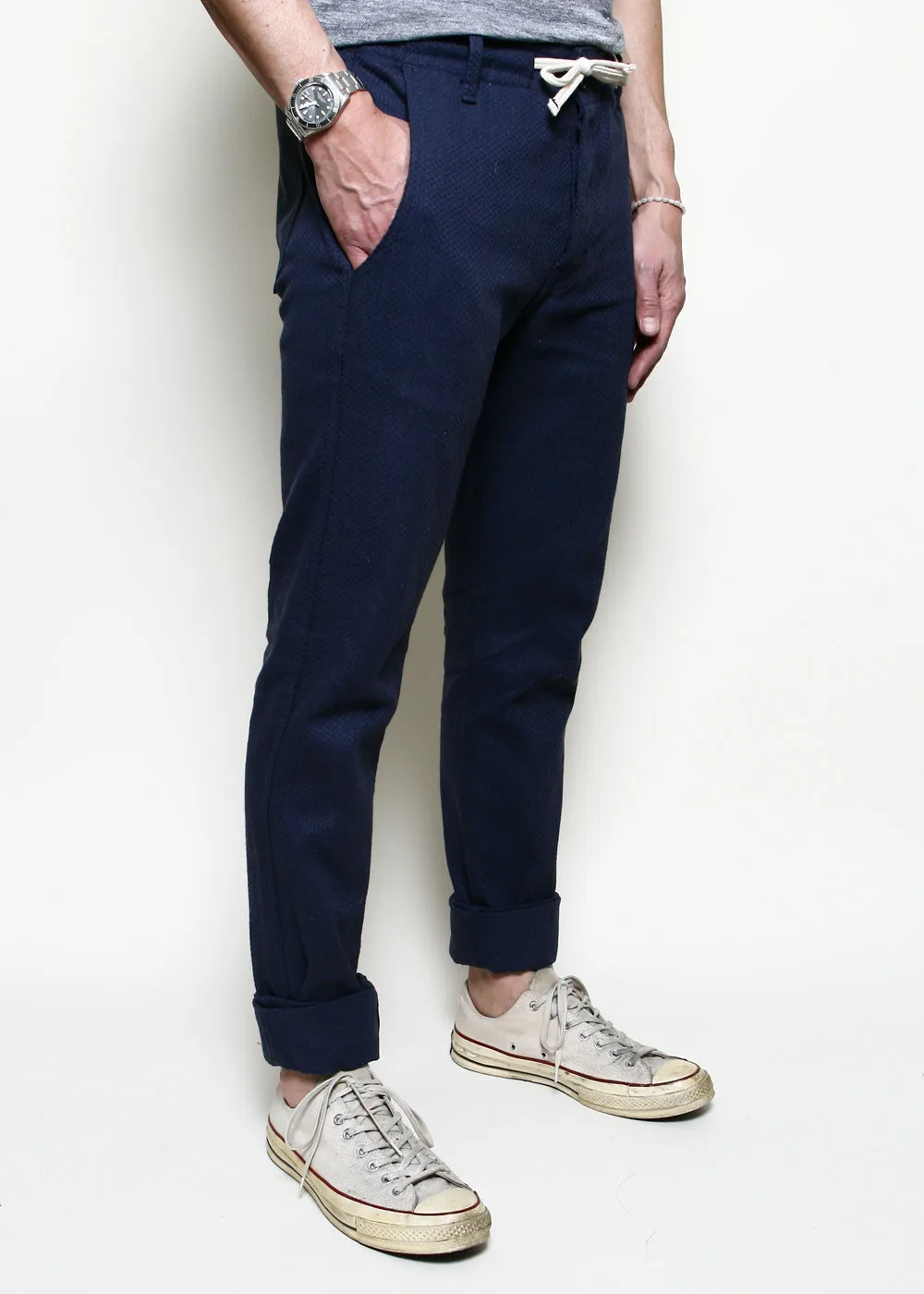 Boarder Pants // Navy Sashiko sold by Rogue Territory product image thumbnail 2
