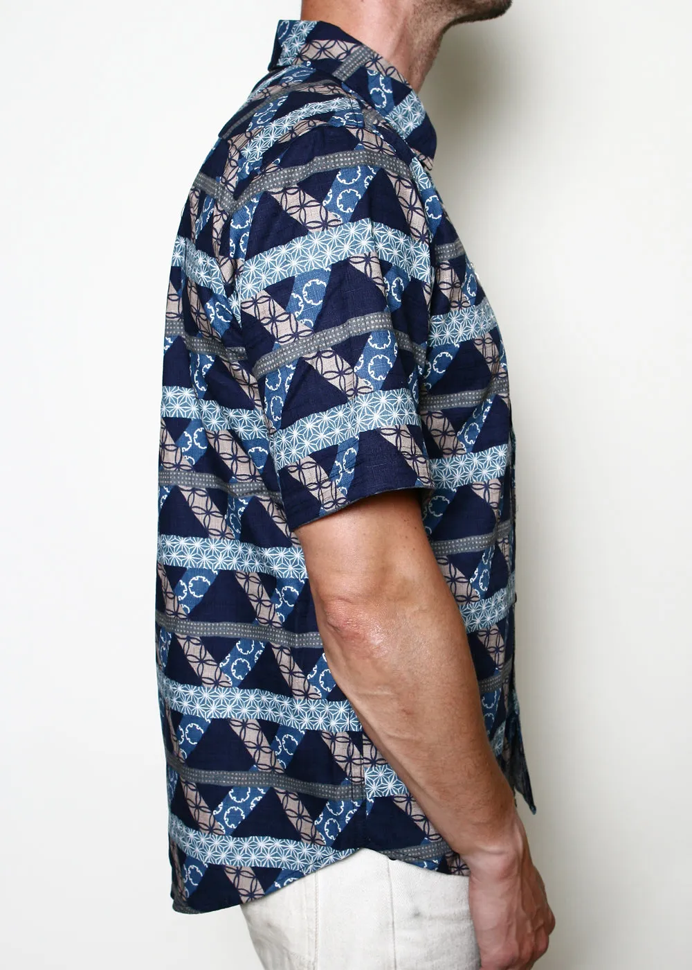 Maker Shirt // Navy Lattice sold by Rogue Territory product image thumbnail 3
