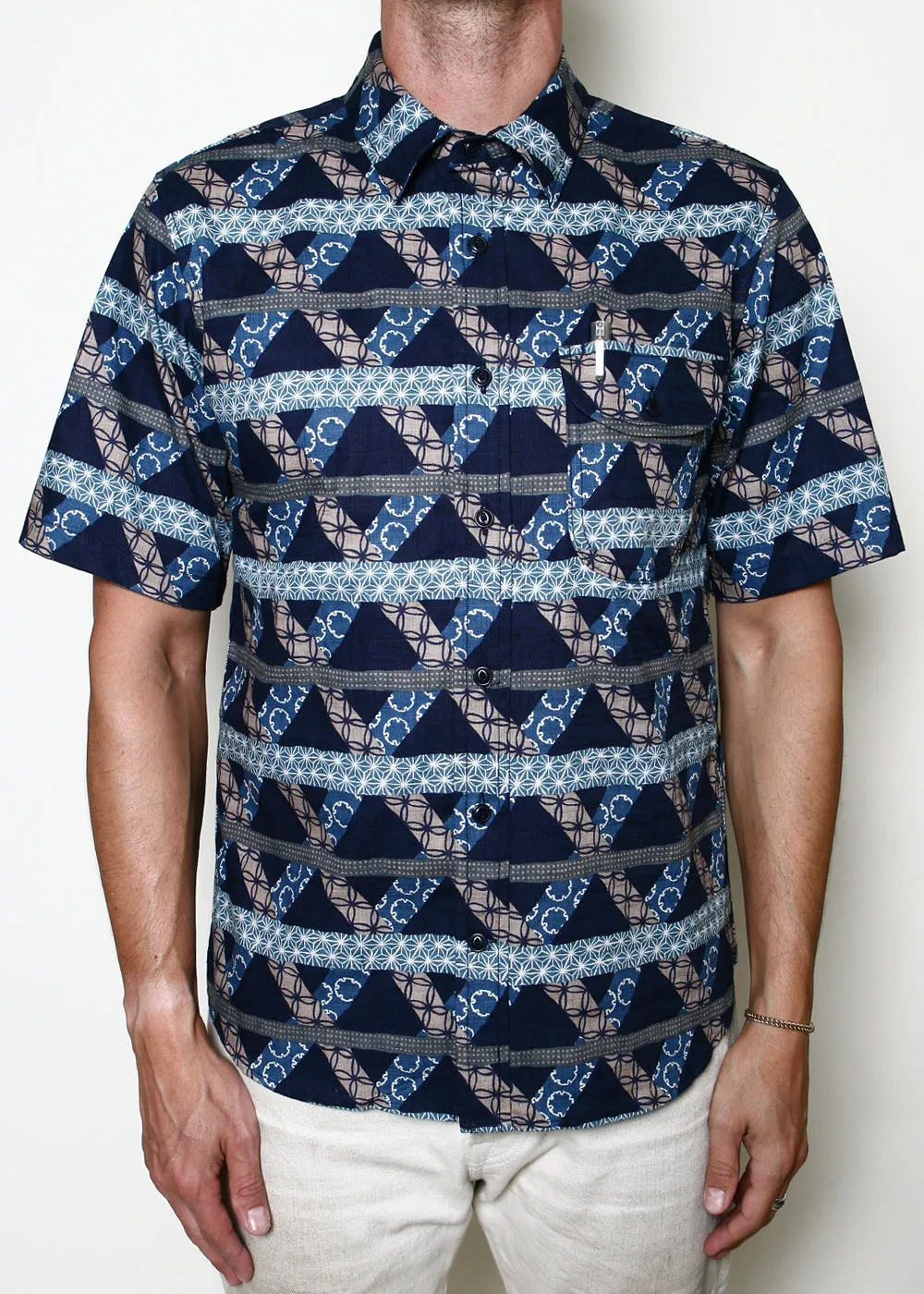 Maker Shirt // Navy Lattice sold by Rogue Territory