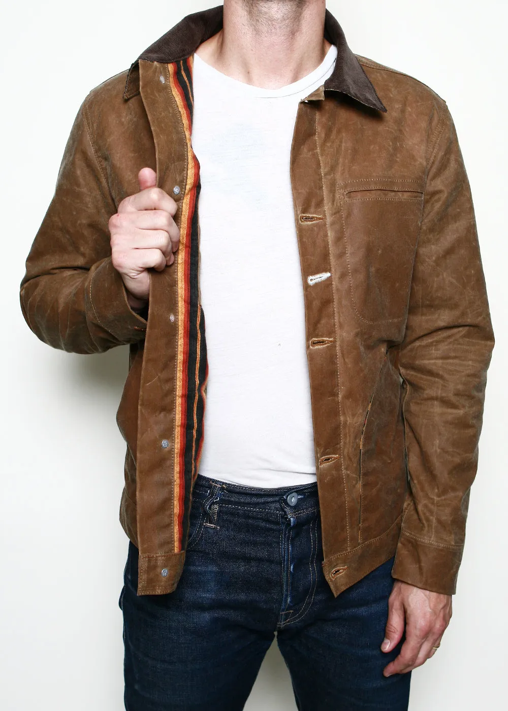Cord Collar Supply Jacket // Lined Whiskey Ridgeline sold by Rogue Territory