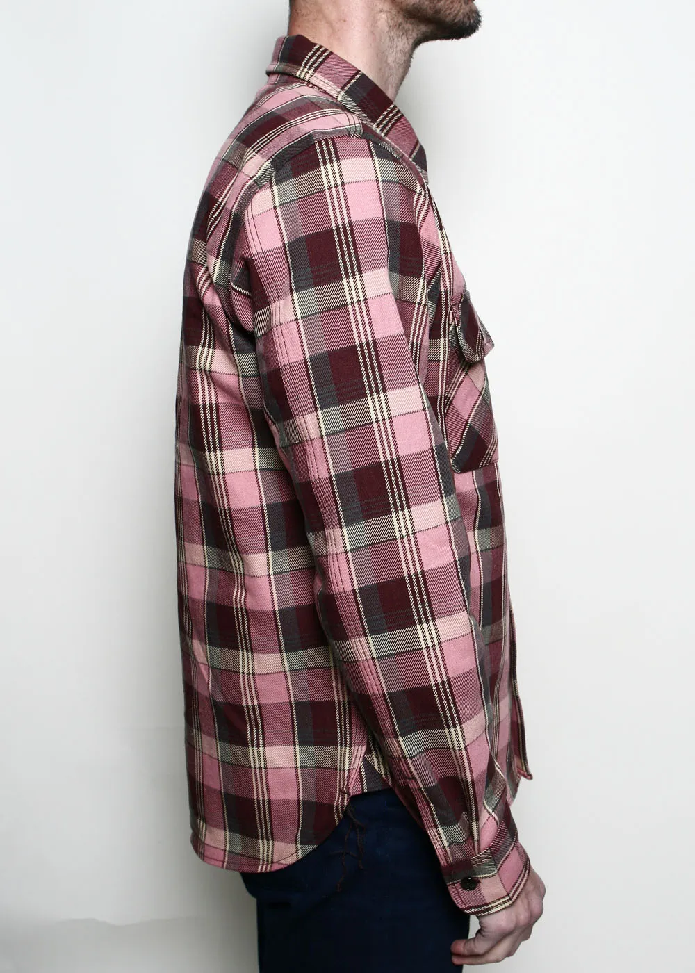 Field Shirt // Dusty Pink Plaid sold by Rogue Territory product image thumbnail 3