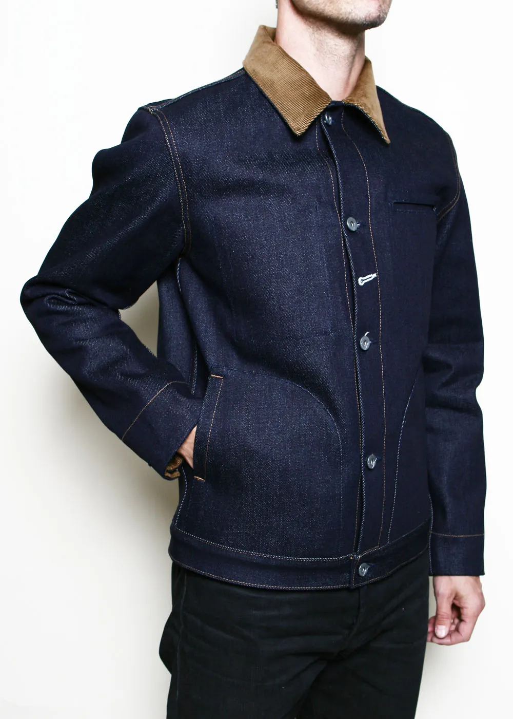 Cord Collar Supply Jacket // 22oz Indigo sold by Rogue Territory product image thumbnail 2
