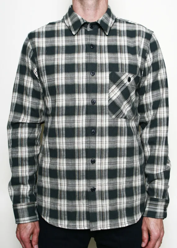 Oxford Shirt // Grey Herringbone Plaid sold by Rogue Territory