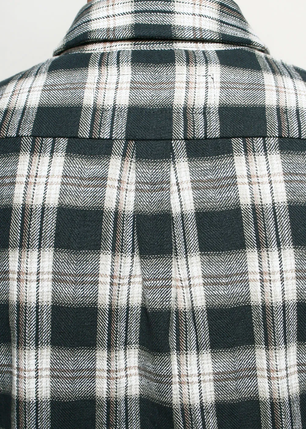 Oxford Shirt // Grey Herringbone Plaid sold by Rogue Territory product image thumbnail 3