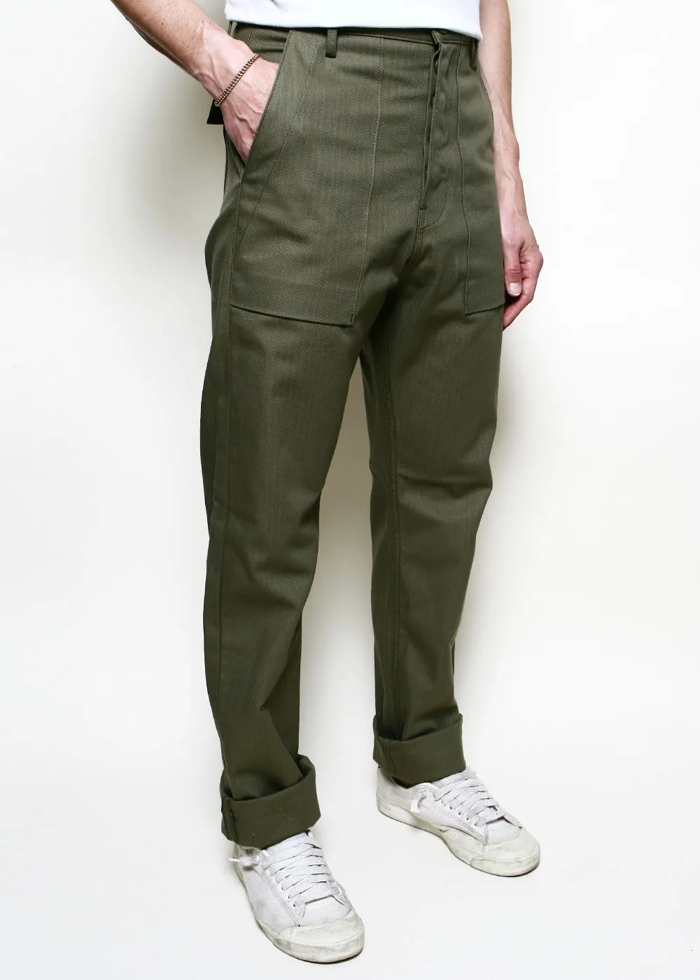 Fatigue Pants // Olive Herringbone sold by Rogue Territory product image thumbnail 2