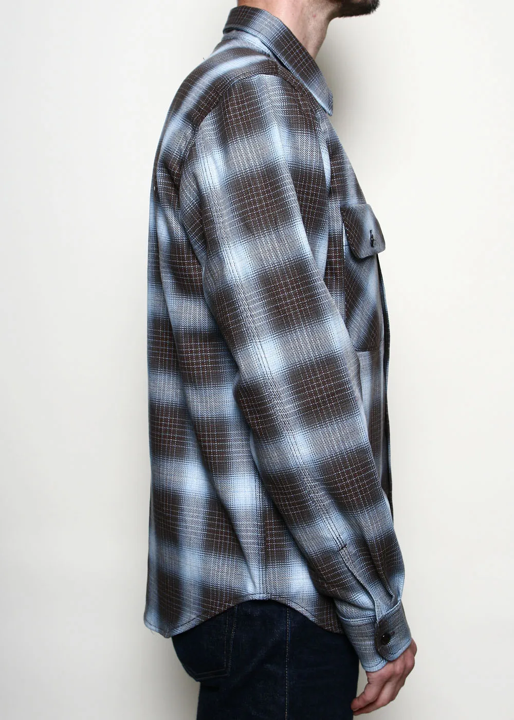 Field Shirt // Brown Shadow Plaid sold by Rogue Territory product image thumbnail 4