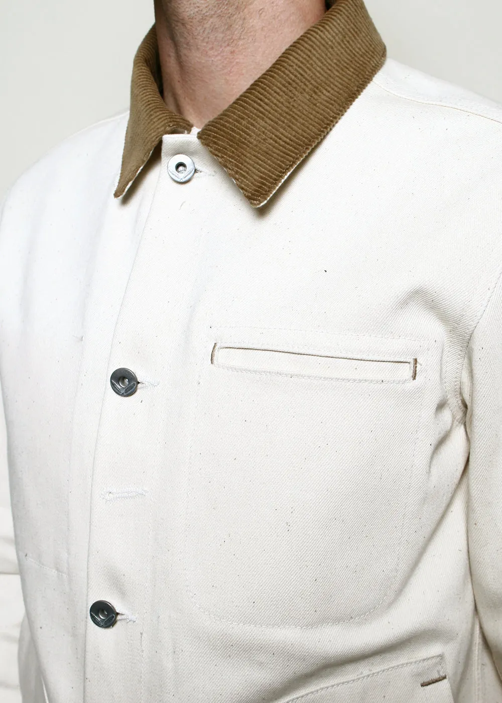 Cord Collar Supply Jacket // Ecru 14oz sold by Rogue Territory product image thumbnail 3