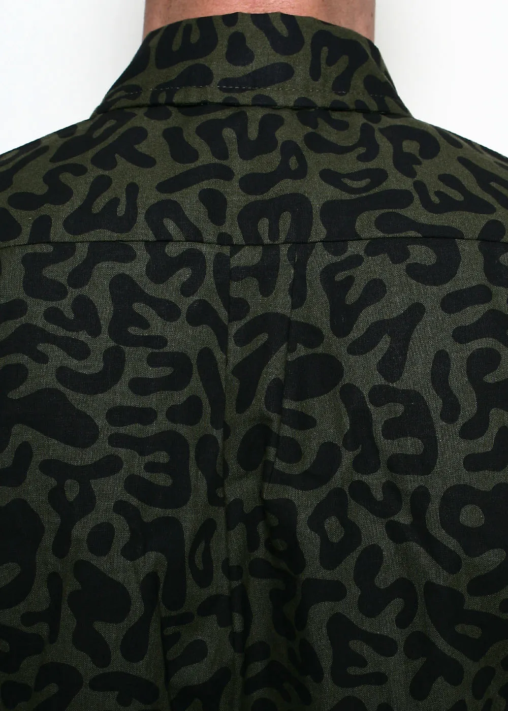 Oxford Shirt // Alphabet Camo Olive sold by Rogue Territory product image thumbnail 4