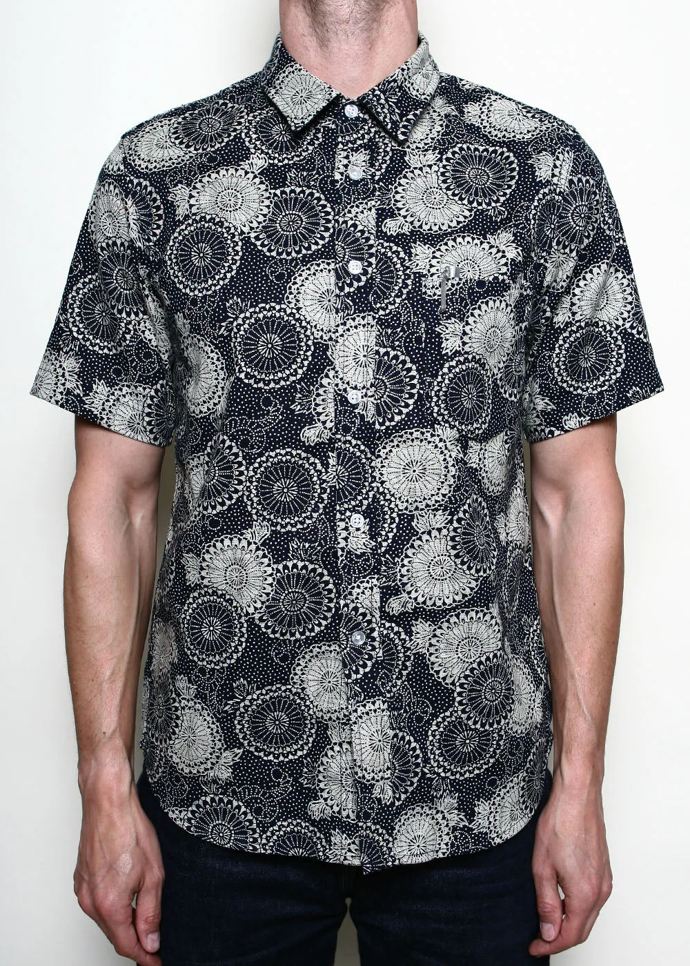 Oxford Shirt // Indigo Medallion sold by Rogue Territory