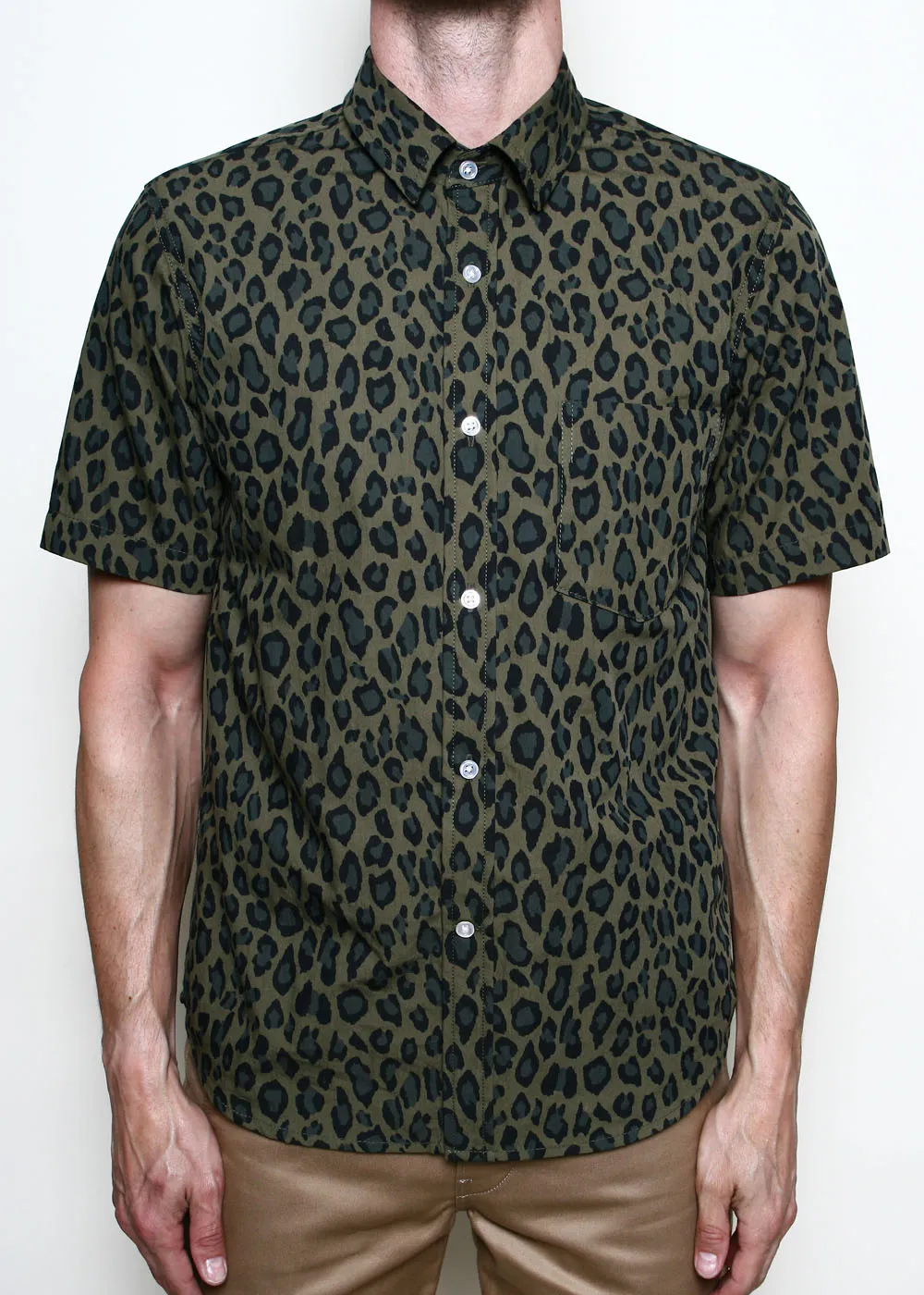 Oxford Shirt // Olive Cheetah Camo sold by Rogue Territory
