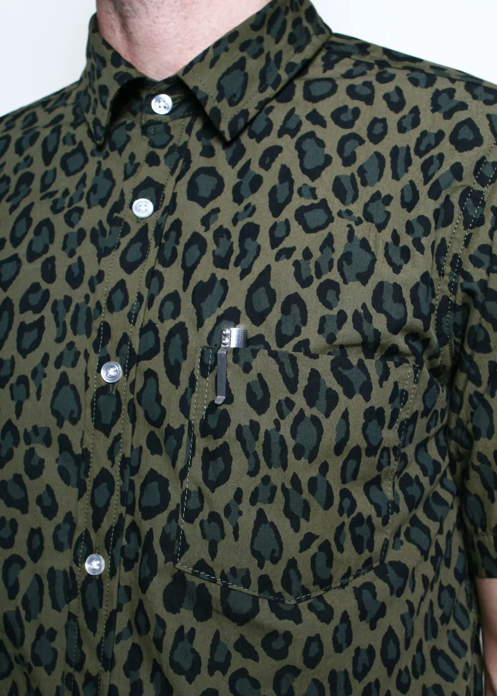 Oxford Shirt // Olive Cheetah Camo sold by Rogue Territory product image thumbnail 2