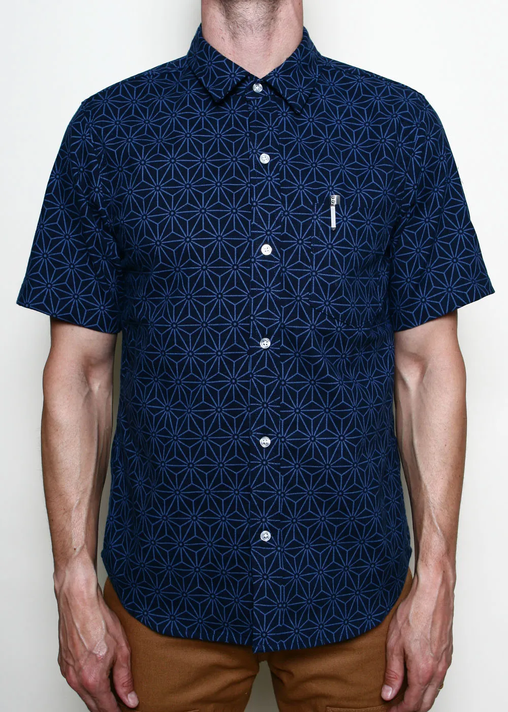 Oxford Shirt // Indigo Asanoha sold by Rogue Territory