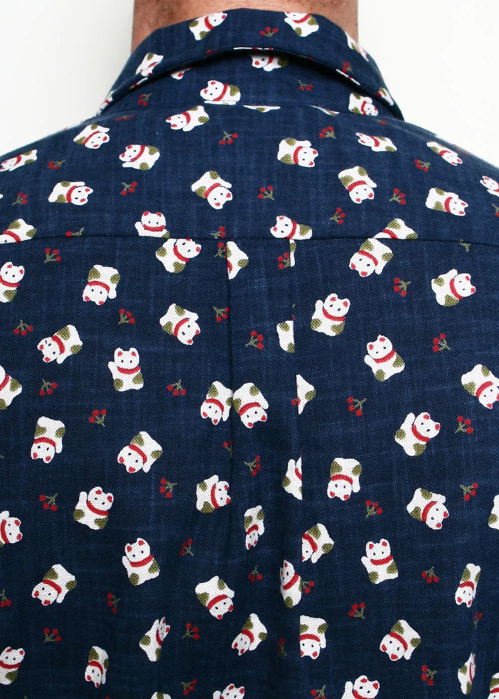 Oxford Shirt // Indigo Lucky Cat sold by Rogue Territory product image thumbnail 4