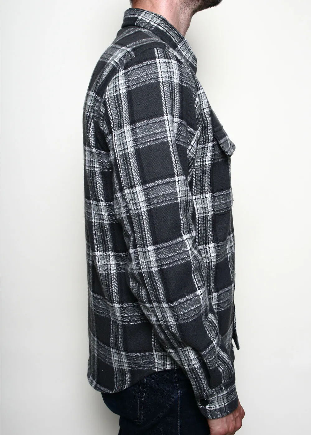Field Shirt // Grey Plaid Flannel sold by Rogue Territory product image thumbnail 3