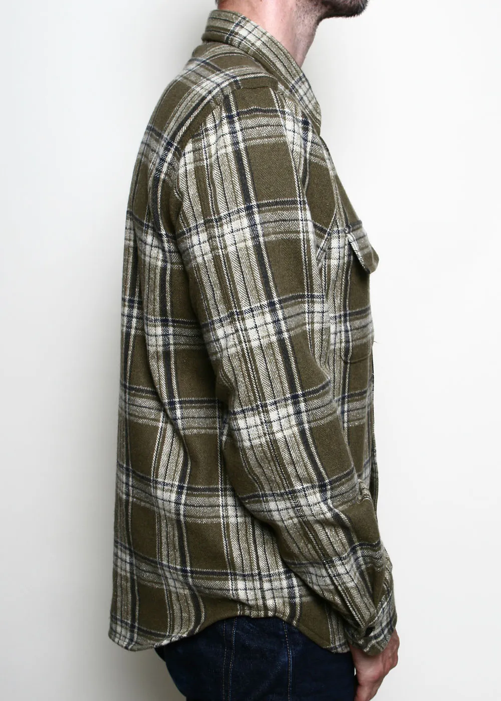 Field Shirt // Olive Plaid Flannel sold by Rogue Territory product image thumbnail 3