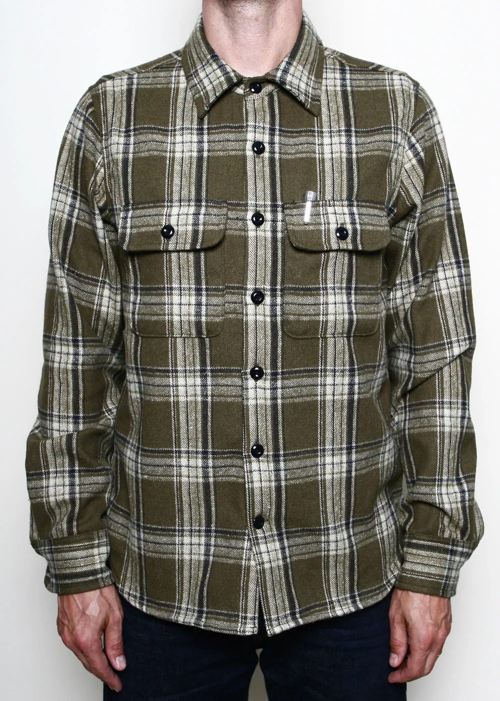 Field Shirt // Olive Plaid Flannel sold by Rogue Territory