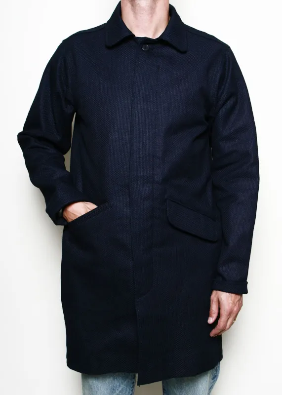 Trench Coat // 15oz Indigo Sashiko sold by Rogue Territory