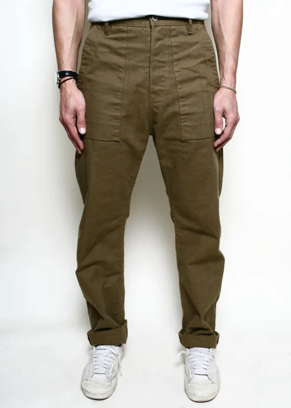Fatigue Pants // Dyed Canvas Golden Brown sold by Rogue Territory
