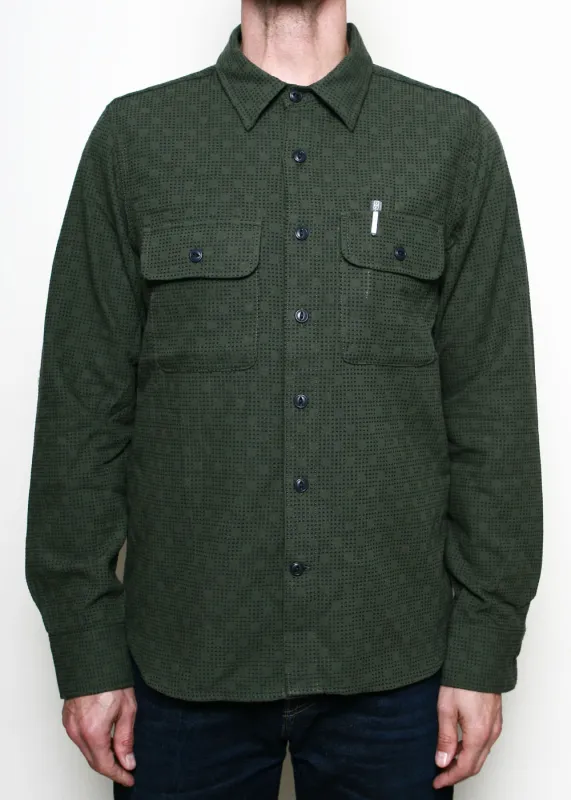 Field Shirt // Olive Sashiko Check made by Rogue Territory