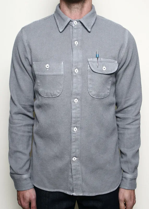Work Shirt // Dyed Grey Sashiko made by Rogue Territory