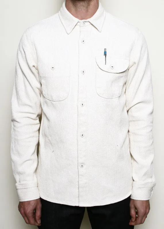 Work Shirt // Washed Natural Sashiko made by Rogue Territory