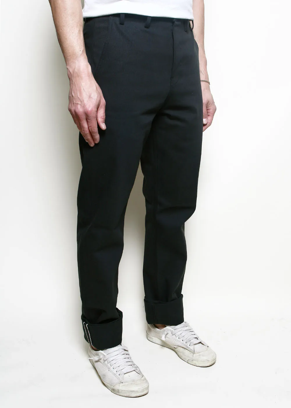 Officer Trousers High // Dark Grey Selvedge sold by Rogue Territory product image thumbnail 2