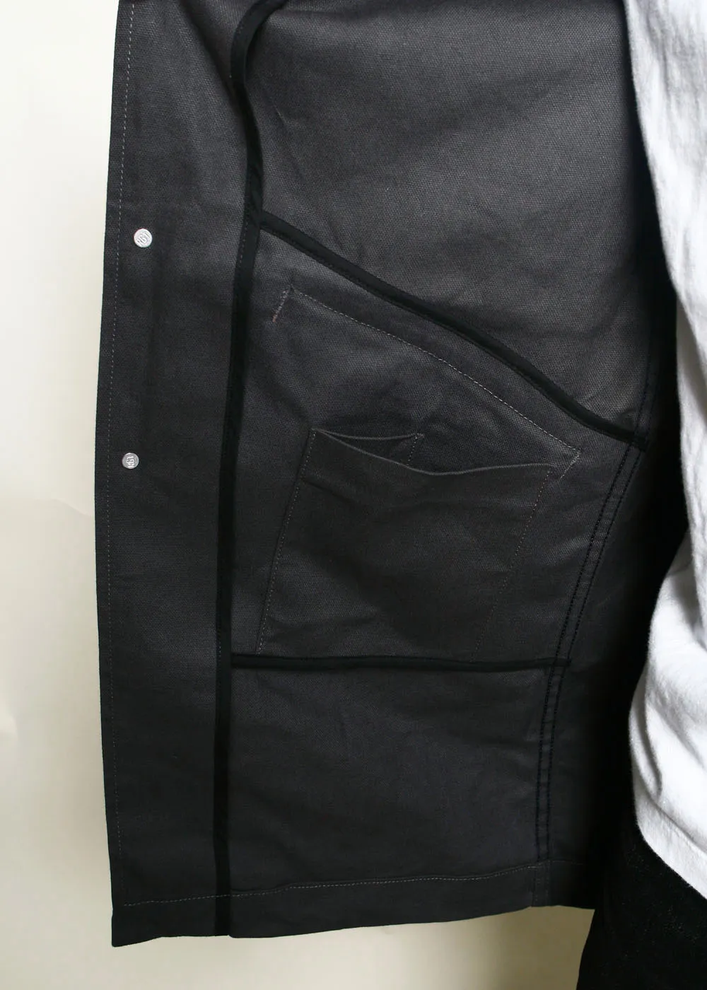 Trench Coat // Grey Dry Wax Canvas sold by Rogue Territory product image thumbnail 5