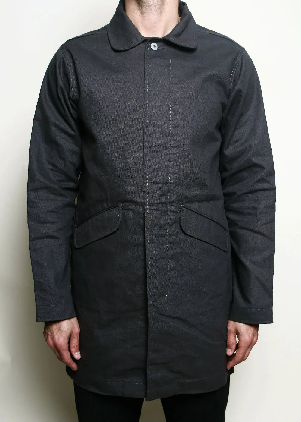 Trench Coat // Grey Dry Wax Canvas sold by Rogue Territory