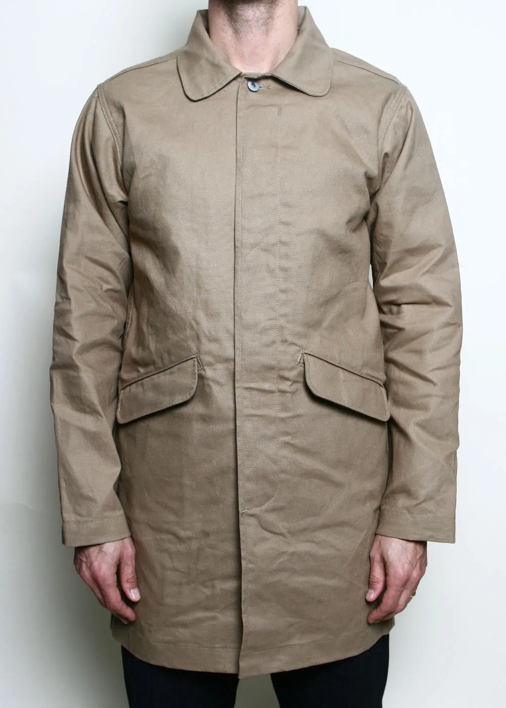 Trench Coat // Khaki Dry Wax Canvas sold by Rogue Territory