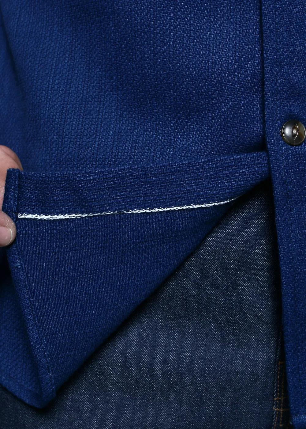 Oxford Shirt // Indigo Selvedge Contrast sold by Rogue Territory product image thumbnail 4