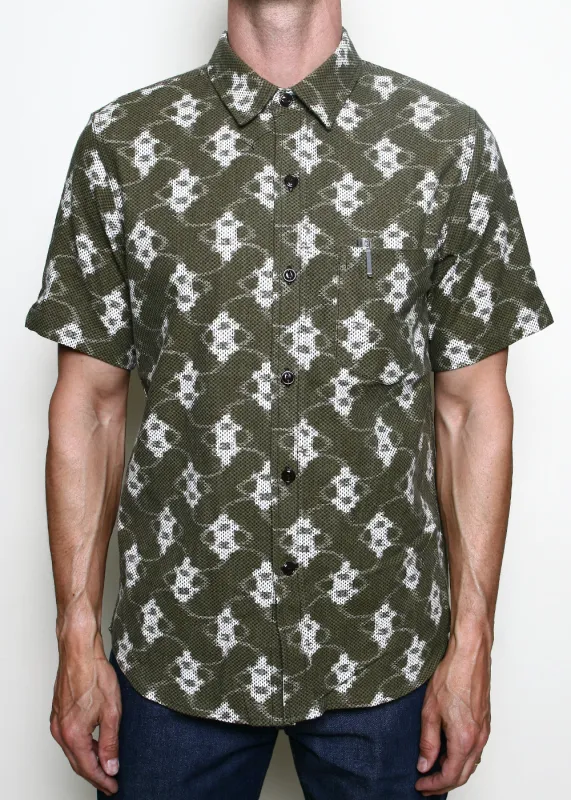 Oxford Shirt // Ikat Sashiko Olive made by Rogue Territory