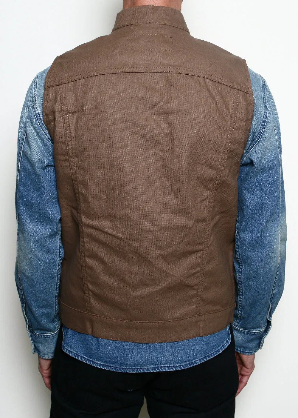 Supply Vest // Dry Wax Canvas Brown sold by Rogue Territory product image thumbnail 3