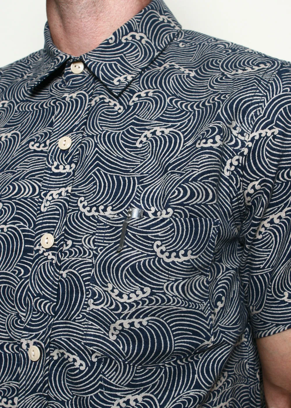 Oxford Shirt // Indigo Waves sold by Rogue Territory product image thumbnail 2