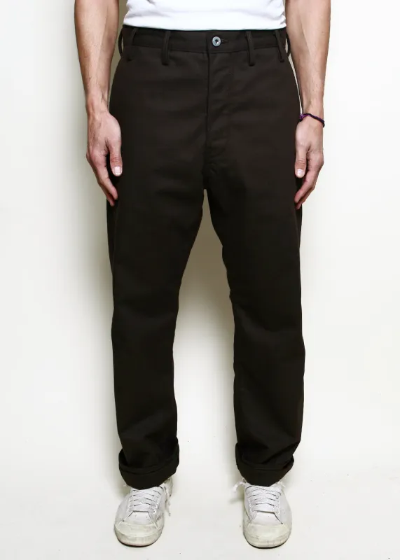 Relaxed Trouser // Brown Selvedge Canvas made by Rogue Territory