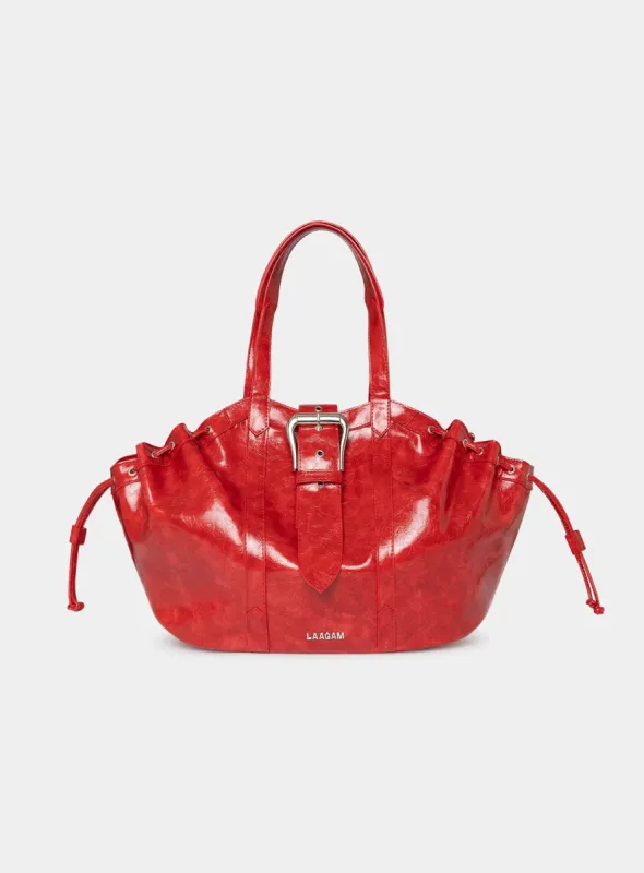 DARLING RED BAG made by LAAGAM