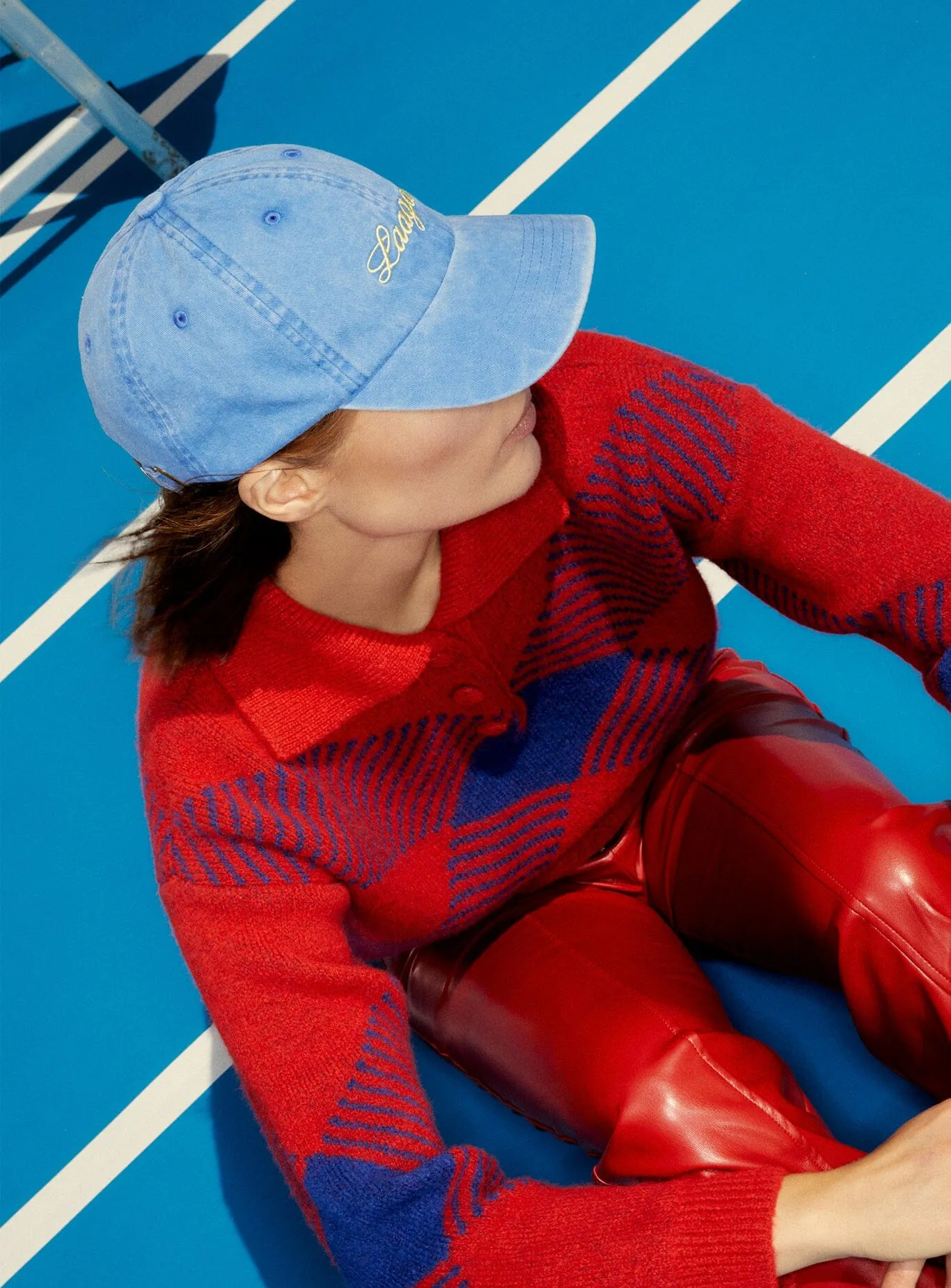 SLOANE POLO NECK RED KNIT sold by LAAGAM product image thumbnail 4