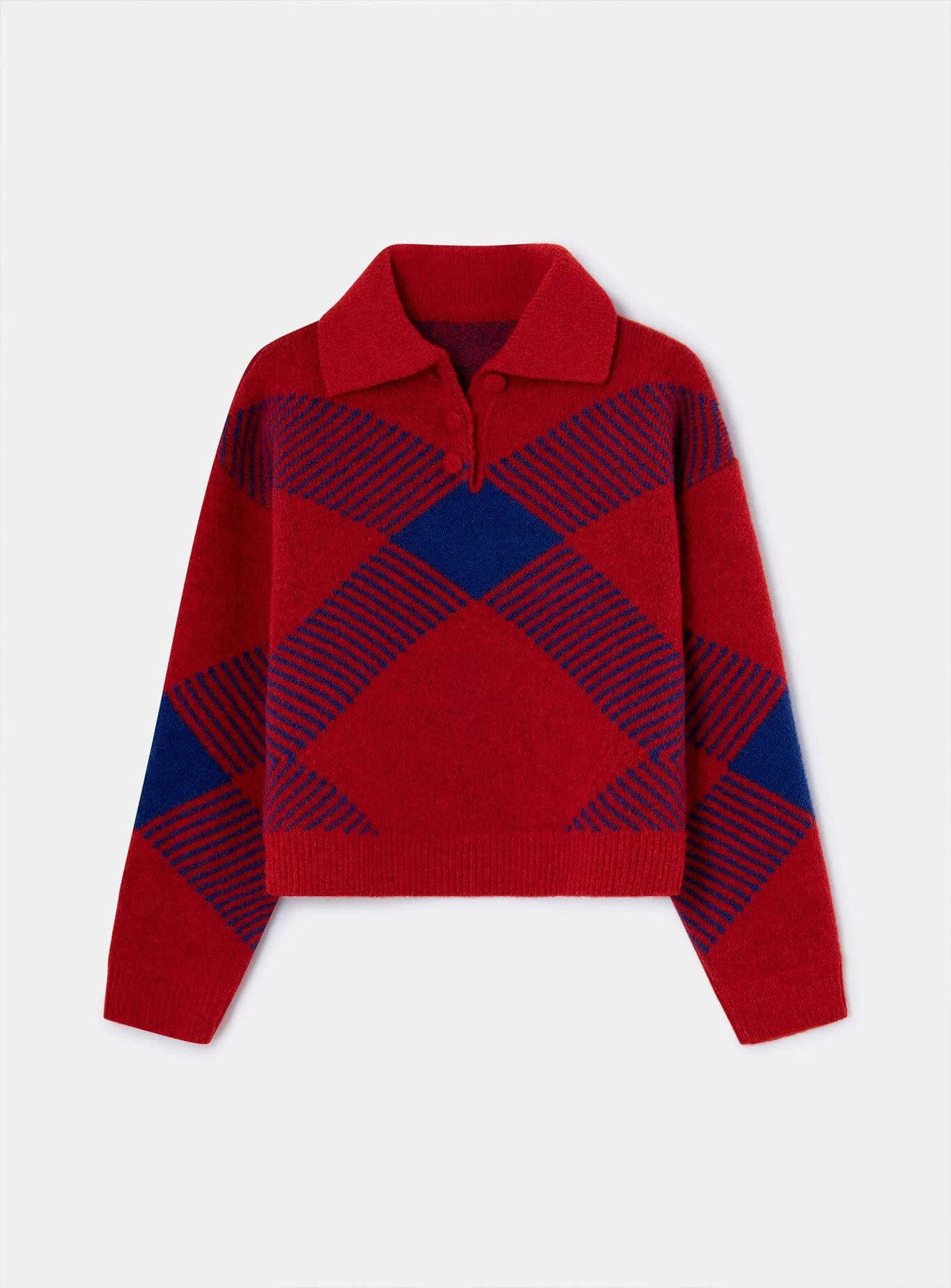 SLOANE POLO NECK RED KNIT sold by LAAGAM