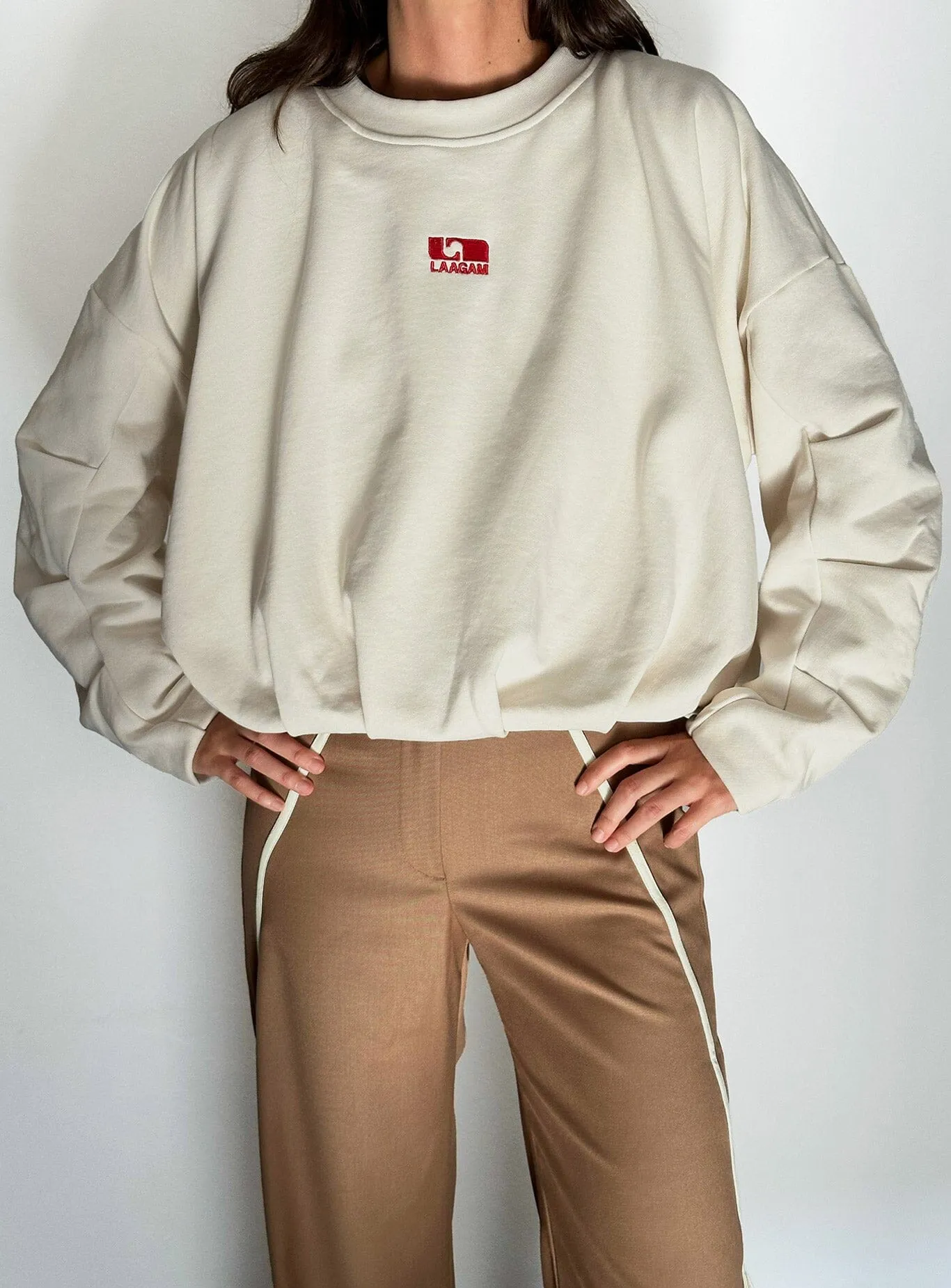 KELLY ECRU SWEATSHIRT sold by LAAGAM product image thumbnail 4