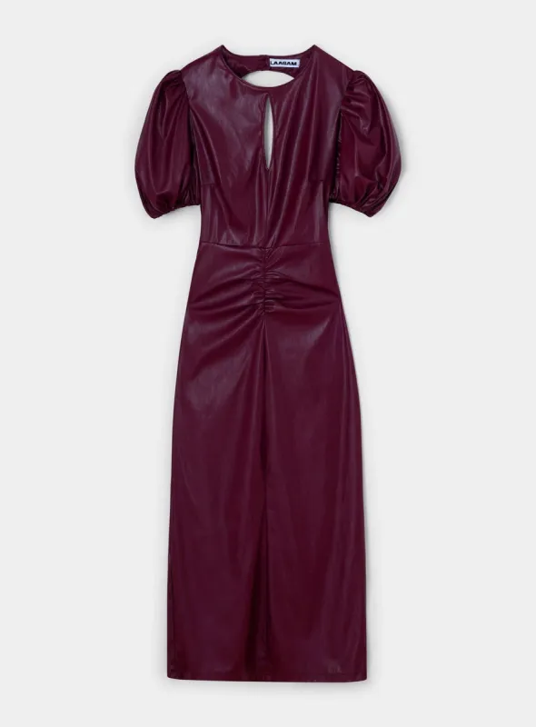 PROVENCE BURGUNDY  DRESS sold by LAAGAM